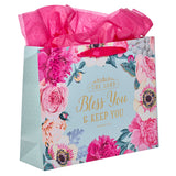 The Lord Bless You And Keep You Large Landscape Gift Bag With Card