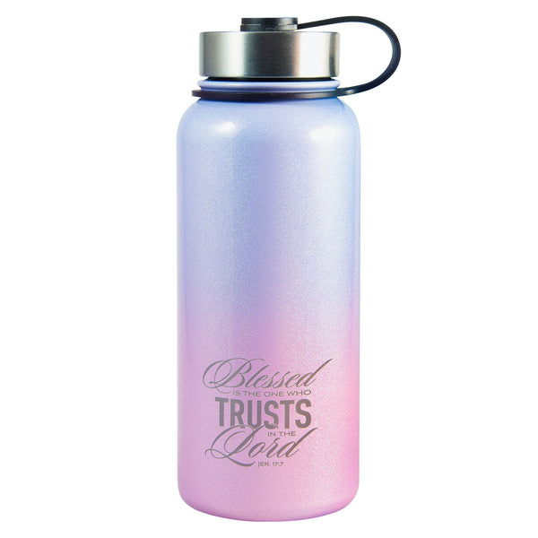 Blessed Is The One Who Trusts In The Lord Stainless Steel Water Bottle