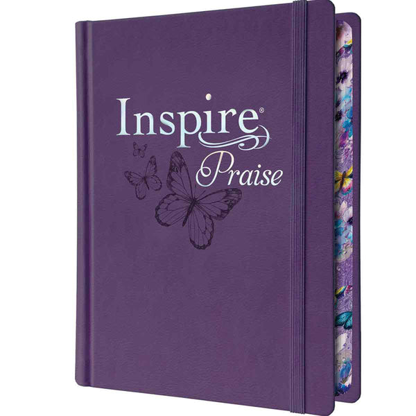 NLT Purple Faux Leather Hardcover Inspire Praise Filament-Enabled Edition Bible