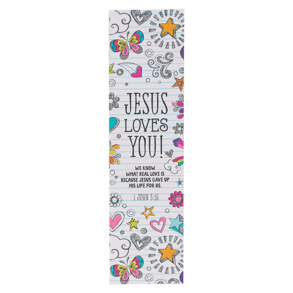 Jesus Loves You Sunday School/Teacher Bookmark Set