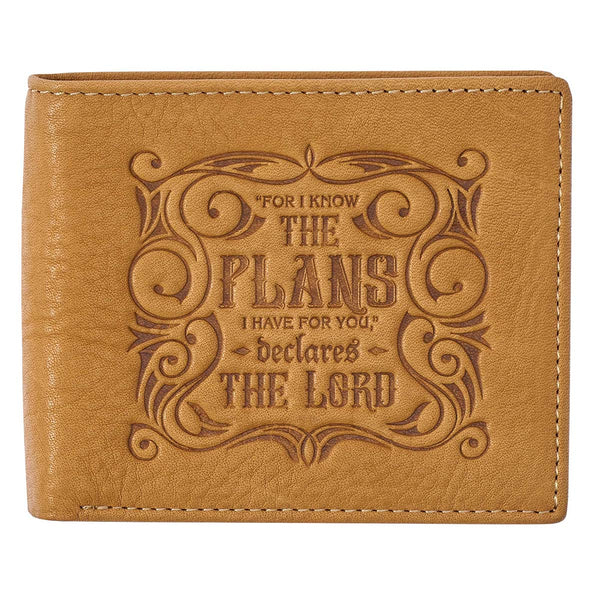 I Know The Plans Genuine Leather Wallet