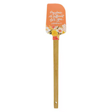 My Grace is Sufficient for You Orange Floral Silicone Spatula – 2 Corinthians 12:9