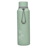 His Mercy Never Fails Green Stainless Steel Water Bottle