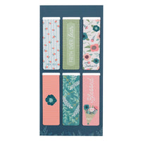 Floral Garden Magnetic Bookmarks Set Of 6