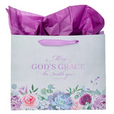 May God's Grace Be With You Large Landscape Gift Bag With Card