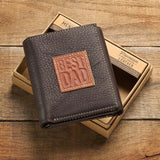 Best Dad Ever Genuine Leather Wallet