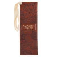 Amazing Grace Brown Faux Leather Pagemarker