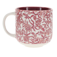 Be Still & Know Ceramic Mug with Burgundy Interior