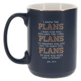 I Know the Plans I Have for You Blue Ceramic Mug