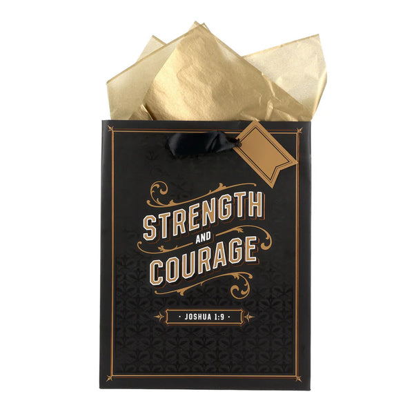 Strength and Courage Medium Gift Bag with Gift Tag