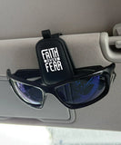 Faith Over Fear Sunglasses visor clip