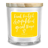 SOY CANDLE CAPABLE OF GREAT YELLOW 13OZ