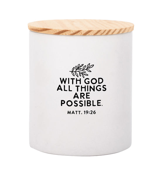 WITH GOD ALL THINGS-canister