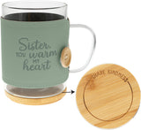 Sister Mug with Coaster Lid