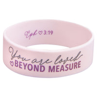You Are Loved Pink Silicone Wristband