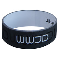 WWJD Black  Silicone Wristband