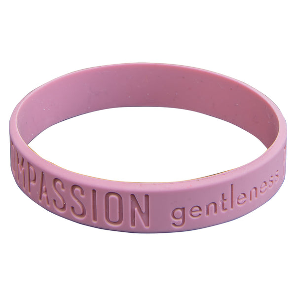 Humility, Compassion, Gentleness Silicone Wristband