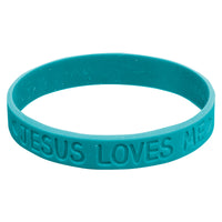 Jesus Loves Me Silicone Wristband