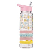 This Little Light Of Mine Plastic Water Bottle With Pastel Silicon Wrist Straps
