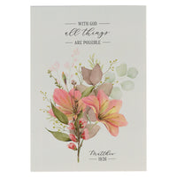 With God All Things Are Possible Small Notepad