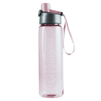 Whatever Is True, Whatever is Noble Pink Plastic Water Bottle