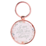 I Am with You Always Epoxy Metal Key Ring