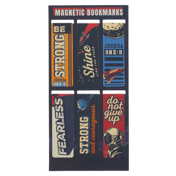 Be Strong and Courageous Six-Piece Magnetic Bookmark Set