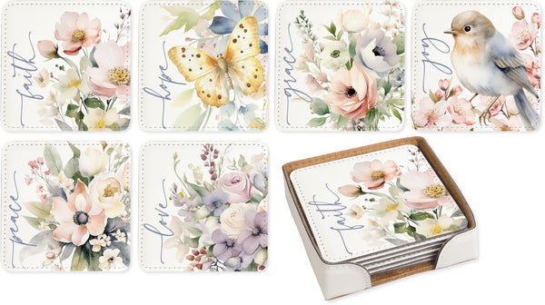 SOFT PASTEL ASSORTED - COASTER SET