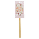 Rejoice Always Peach Floral Silicone Spatula – 1 Thessalonians 5:16