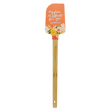 My Grace is Sufficient for You Orange Floral Silicone Spatula – 2 Corinthians 12:9