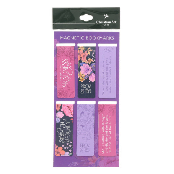 Proverbs 31 Blossom Six-Piece Magnetic Bookmark Set