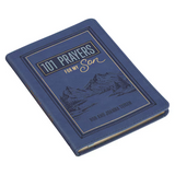 101 Prayers for My Son Blue Faux Leather Prayer Book by Joanna Teigen, Rob Teigen