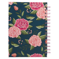 Strength & Dignity Navy Large Hardcover Wire bound Journal