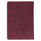 She Is Clothed With Strength & Dignity Faux Leather Journal With Zipped Closure