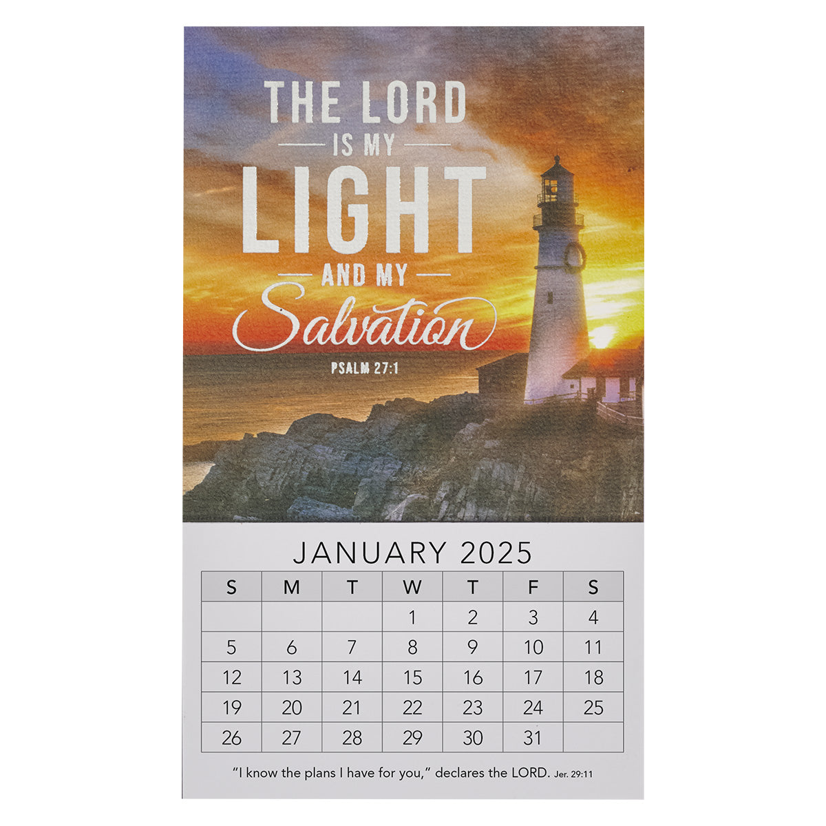 2025 Mini Calendar The Lord Is My Light and My Salvation Salvation Army Calendar 2025