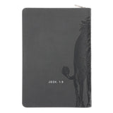 Be Strong and Courageous Faux Leather Journal with Zipped Closure