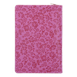 With God All Things Are Possible Faux Leather Journal with Zipped Closure