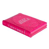 ESV Pink Faux Leather Compact Bible With Zip