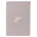 Strength and Dignity Taupe Faux Leather Journal – Proverbs 31:25
