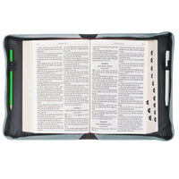 Trust in the Lord Pearlescent Pewter Floral Fashion Bible Cover