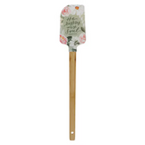 He Restores My Soul Green Floral Garden Silicone Spatula - Psalm 23:3