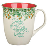 Glory To The Newborn King Red Interior Ceramic Mug