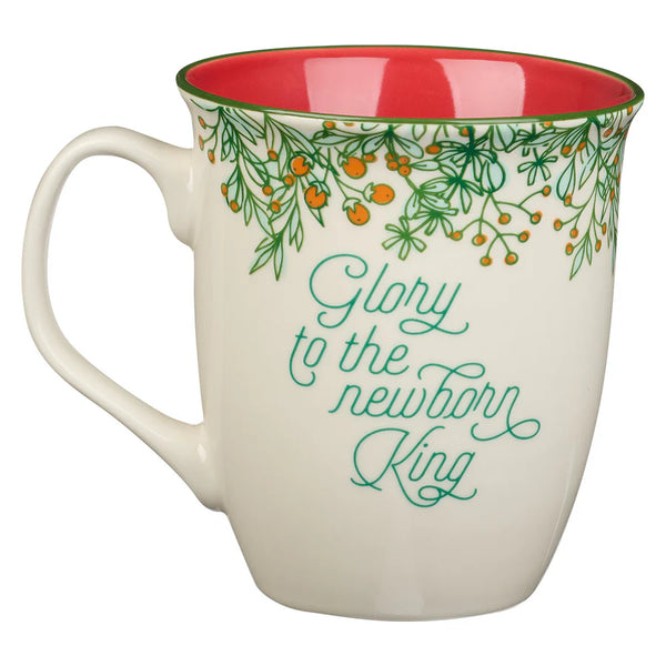 Glory To The Newborn King Red Interior Ceramic Mug