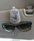 God is good sunglasses visor clip