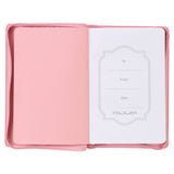 My Strength and My Song Pink Faux Leather Classic Journal with Zippered Closure