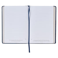 I Know The Plans Floral Blue Faux Leather Classic Journal