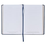 I Know The Plans Floral Blue Faux Leather Classic Journal