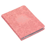 More Precious than Rubies Strawberry Pink Handy-sized Faux Leather Journal
