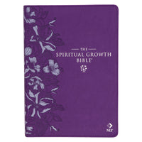 Purple Faux Leather Spiritual Growth Bible