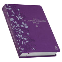 Purple Faux Leather Spiritual Growth Bible